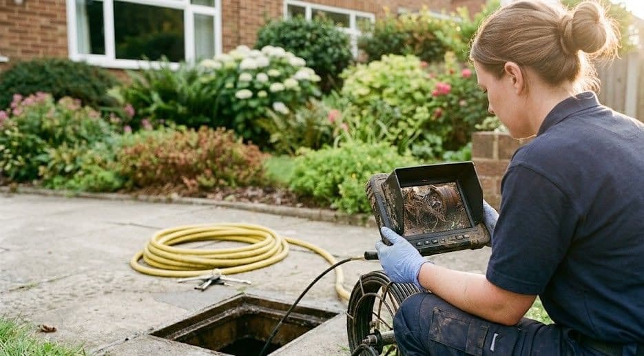 technicien-insertion-flexible-hydrocureur-regard-canalisation-exterieure
