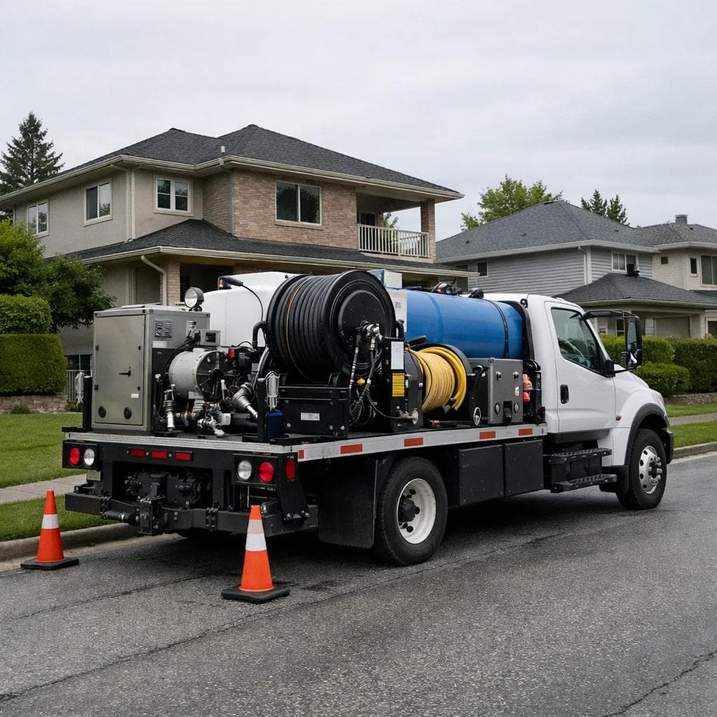 camion de débouchage de canalisation